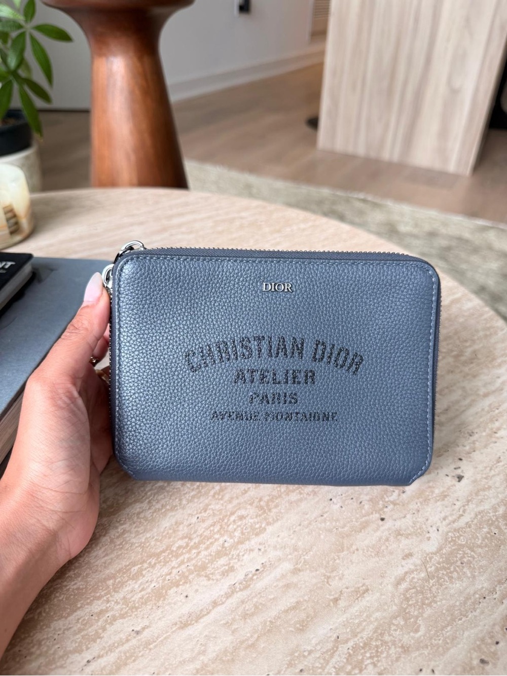CHRISTIAN DIOR — wallet on strap, strap inside